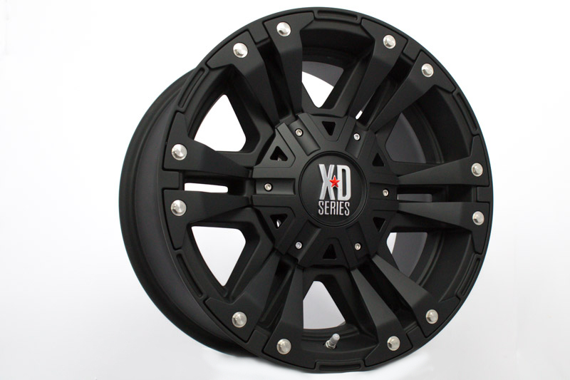 Xd Series 822 18x9 6 Lug Matte Black Wheels Rims .JPG