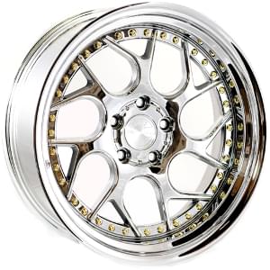 Aodhan Ds01 Vacuum Chrome W Gold Rivets