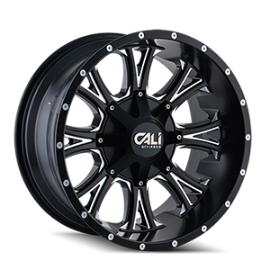 Cali Offroad Americana 9101 Satin Black W/ Milled Spokes