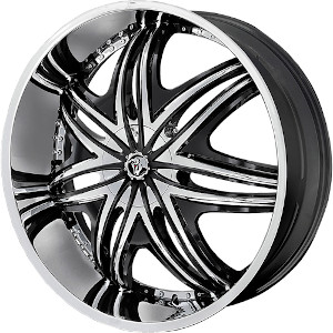 Diablo Morpheus Chrome W Black Inserts - Part Number MOR-26151271578 Diablo Morpheus Chrome W Black Inserts Photo