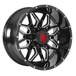 Havok H109 Gloss Black w/ Milled Windows & Milled Rivets - Part Number WHKW109S32O04P024F051C31 Havok H109 Gloss Black w/ Milled Windows & Milled Rivets Photo