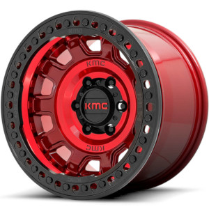 KMC KM236 Tank Beadlock Candy Red