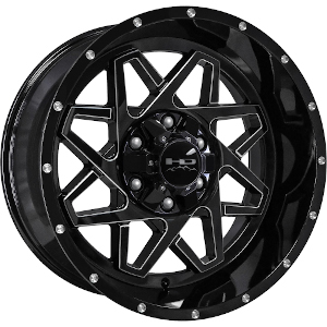 HD Offroad Gridlock Gloss Black Milled
