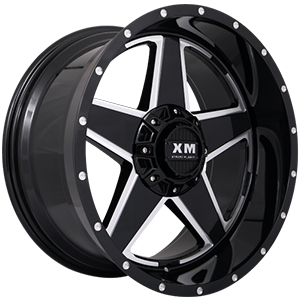 Xtreme Mudder Xm-315 Gloss Black Milled