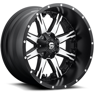 Fuel Nutz D541 Matte Black W/ Machined Face Deep