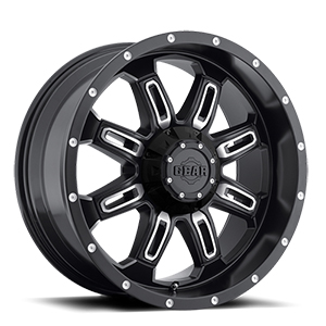 Gear Offroad Dominator 725 Gloss Black W/ Milled Spokes