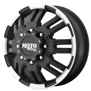 Moto Metal MO963 Matte Black W/ Machined Front