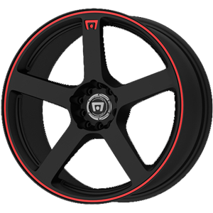 Motegi Racing MR116 Matte Black W/ Red Stripe