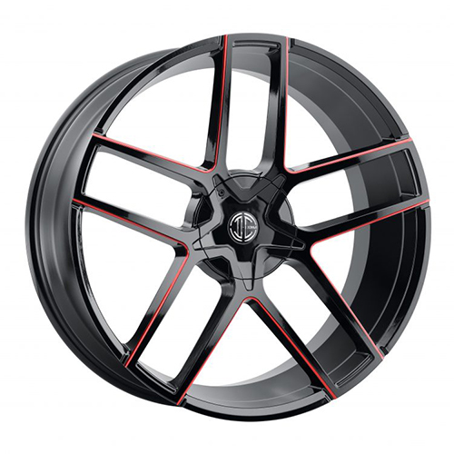 2Crave Fiero No.64 Gloss Black W/ Red Milled Accents - Part Number N64-2410XX30PBRX 2Crave Fiero No.64 Gloss Black W/ Red Milled Accents Photo
