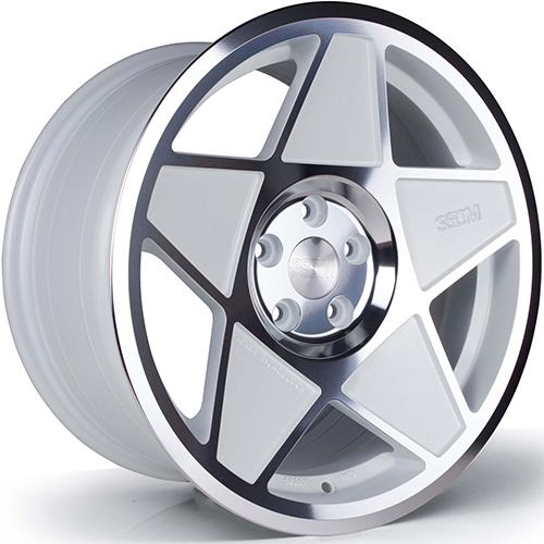 3SDM 0.05 White W/ Mirror Cut Accents - Part Number S18855112WH005SF42 3SDM 0.05 White W/ Mirror Cut Accents Photo