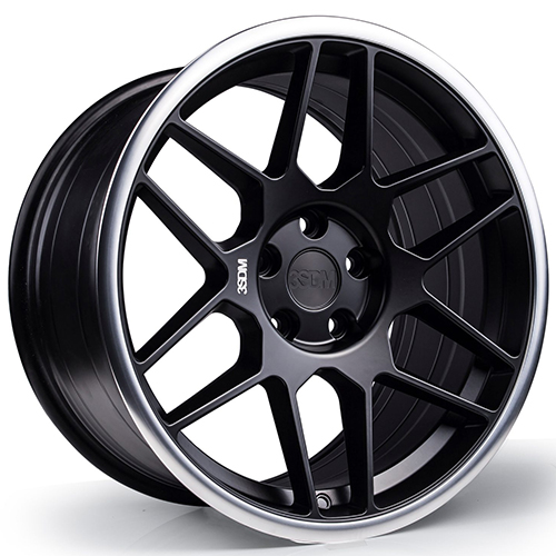 3SDM 0.09 Spin Forged Matte Black W/ Mirror Cut Lip - Part Number S18855112BP009SF42 3SDM 0.09 Spin Forged Matte Black W/ Mirror Cut Lip Photo