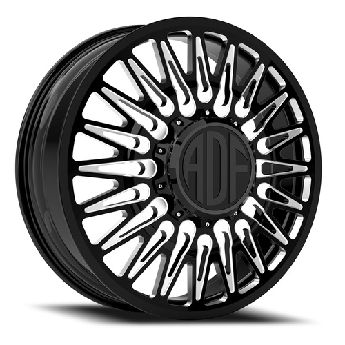 ADF Wheels Bobtail Dually Gloss Black/Machined - Part Number D304BM208223+144 ADF Wheels Bobtail Dually Gloss Black/Machined Photo