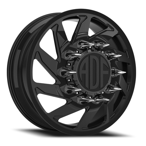 ADF Wheels Contractor Dually Gloss Black - Part Number D203GB228221+144L ADF Wheels Contractor Dually Gloss Black Photo