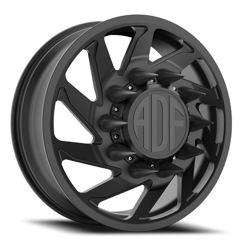 ADF Wheels Contractor Dually Satin Black - Part Number D203SB228220-167R ADF Wheels Contractor Dually Satin Black Photo