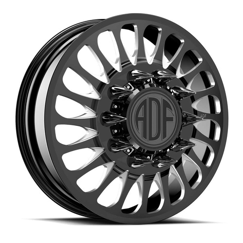 ADF Wheels Cyclone Gloss Black/Machined - Part Number D210BM268221+132L ADF Wheels Cyclone Gloss Black/Machined Photo