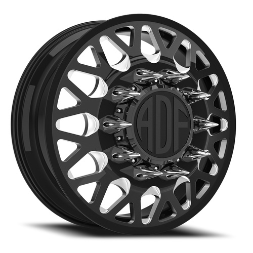 ADF Wheels Hot Shot Dually Gloss Black/Machined Photo