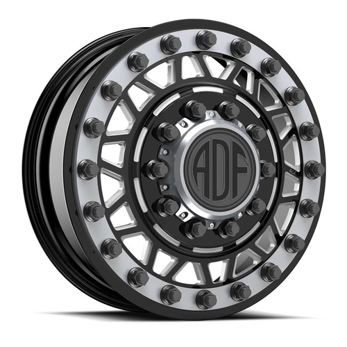 ADF Wheels Mad Max Gloss Black/Machined W/ Gunmetal Accents Photo