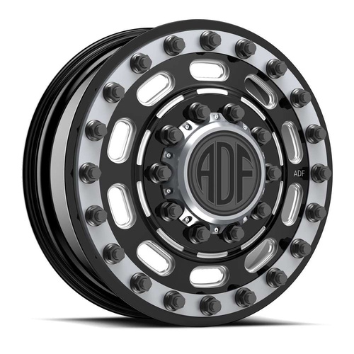ADF Wheels Maximus Gloss Black/Machined W/ Gunmetal Accents - Part Number I401BA228226+144 ADF Wheels Maximus Gloss Black/Machined W/ Gunmetal Accents Photo