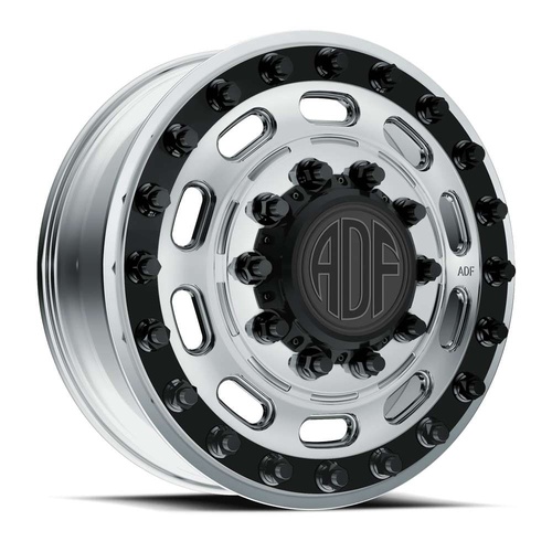 ADF Wheels Maximus Polished W/ Black Accents - Part Number D401PA208225-167 ADF Wheels Maximus Polished W/ Black Accents Photo