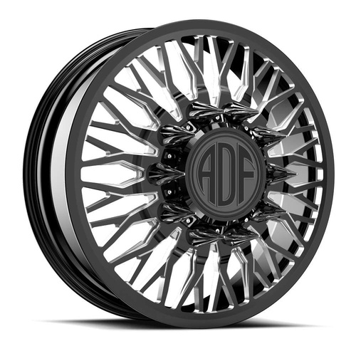 ADF Wheels Rizz Gloss Black/Machined - Part Number I220BM268223+132 ADF Wheels Rizz Gloss Black/Machined Photo