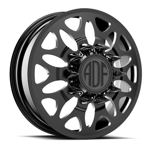 ADF Wheels Zyn Gloss Black/Machined - Part Number D225BM288225+132 ADF Wheels Zyn Gloss Black/Machined Photo