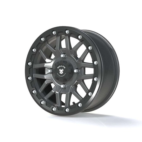 Bullite Bt-06 Gunmetal Gray W/ Satin Black Beadlock - Part Number BT061507041371112 Bullite Bt-06 Gunmetal Gray W/ Satin Black Beadlock Photo