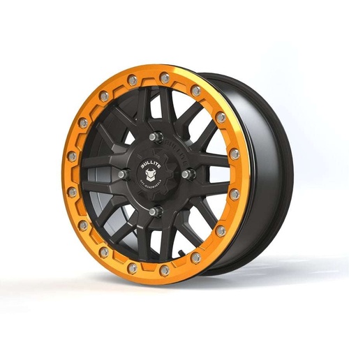 Bullite Bt-06 Satin Black W/ Aerospace Orange Beadlock - Part Number BT061507041561225 Bullite Bt-06 Satin Black W/ Aerospace Orange Beadlock Photo