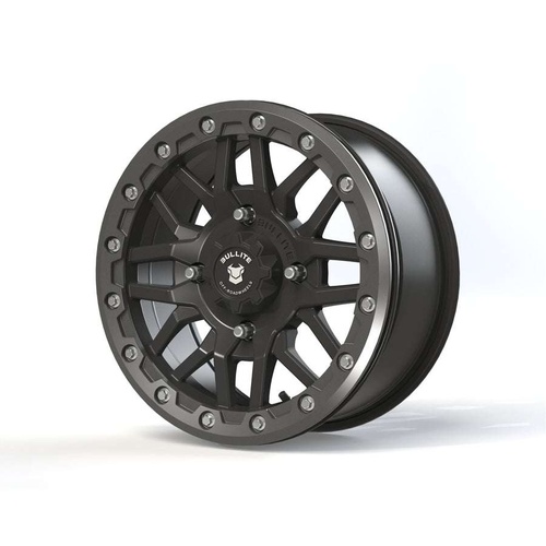 Bullite Bt-06 Satin Black W/ Gunmetal Gray Beadlock - Part Number BT061407041371221 Bullite Bt-06 Satin Black W/ Gunmetal Gray Beadlock Photo