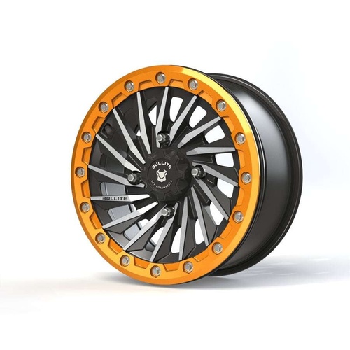 Bullite Bt-08 Satin Black W/ Aerospace Orange Beadlock - Part Number BT081407041561125 Bullite Bt-08 Satin Black W/ Aerospace Orange Beadlock Photo