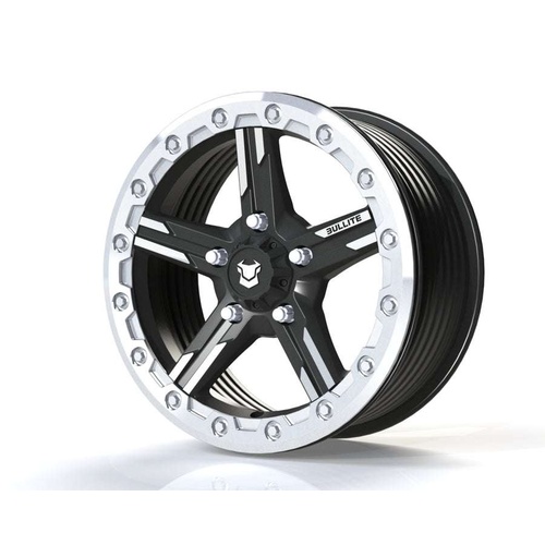 Bullite Bt-09 Satin Black W/ Raw Beadlock - Part Number BT091507051141126 Bullite Bt-09 Satin Black W/ Raw Beadlock Photo