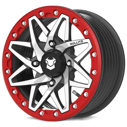 Bullite Pro-01 Gunmetal Gray W/ Bullite Red Beadlock - Part Number BS011507041561213 Bullite Pro-01 Gunmetal Gray W/ Bullite Red Beadlock Photo