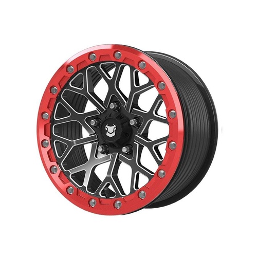 Bullite Pro-05 Satin Black W/ Bullite Red Beadlock - Part Number BS051507051141223 Bullite Pro-05 Satin Black W/ Bullite Red Beadlock Photo