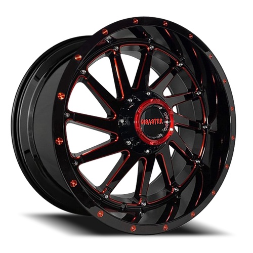 Disaster Off Road D01 Gloss Black W/ Candy Red Milled Accents Photo