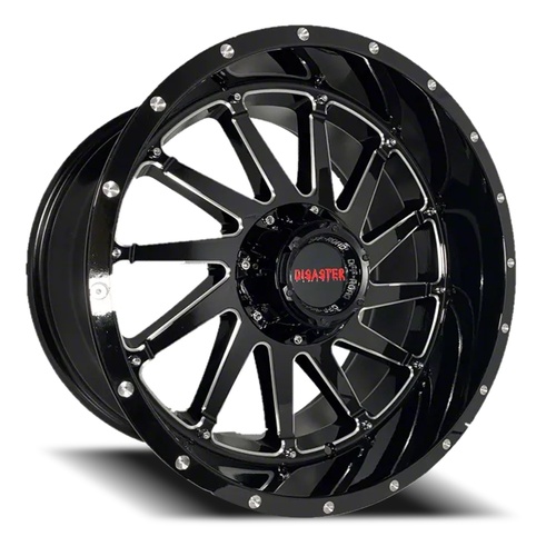 Disaster Off Road D01 Gloss Black W/ Milled Accents - Part Number D01-012639N44GBML Disaster Off Road D01 Gloss Black W/ Milled Accents Photo