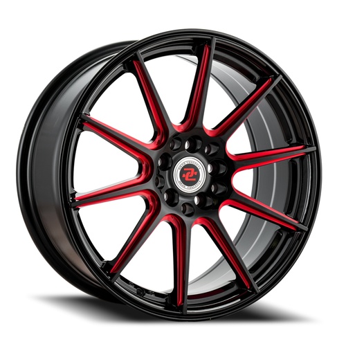 Drag Concepts DC39 Black w/ Red Milling