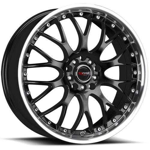 Drag Dr19 Gloss Black W/ Machined Lip - Part Number DR191775304273GB Drag Dr19 Gloss Black W/ Machined Lip Photo