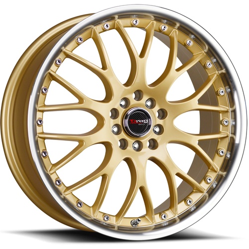 Drag Dr19 Gold W/ Machined Lip - Part Number DR191775044273GD Drag Dr19 Gold W/ Machined Lip Photo