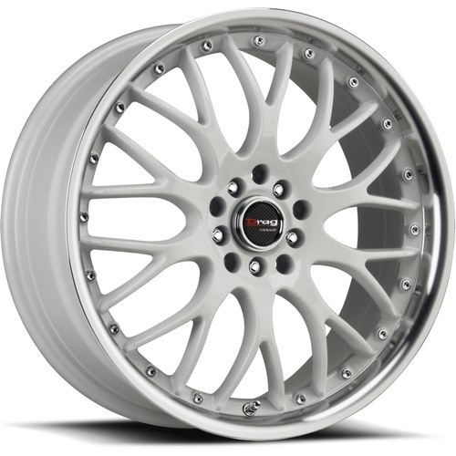 Drag Dr19 White W/ Machined Lip - Part Number DR191775054573W Drag Dr19 White W/ Machined Lip Photo