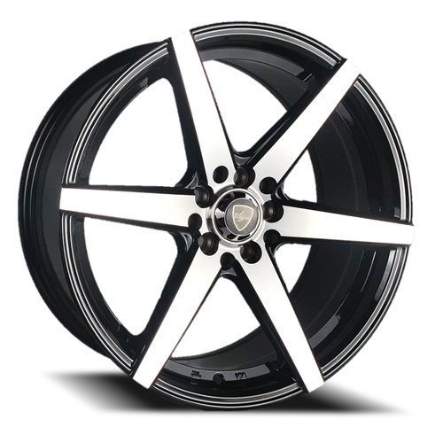 Elegance E002 Gloss Black Machined - Part Number E002-17510035GBM Elegance E002 Gloss Black Machined Photo