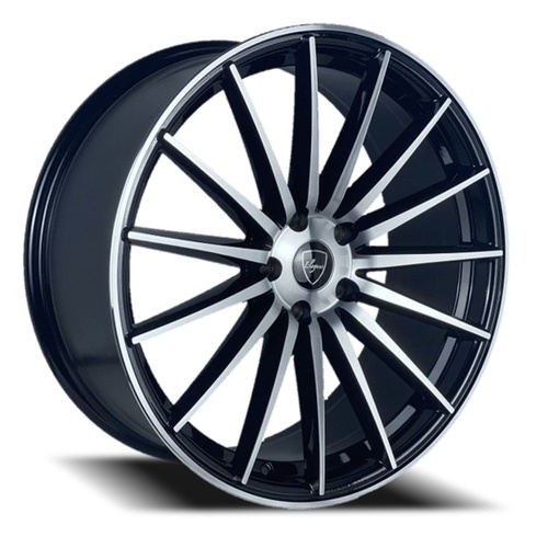 Elegance E007 Gloss Black Machined - Part Number E007-17510535GBM Elegance E007 Gloss Black Machined Photo