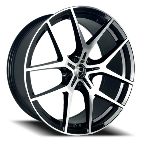 Elegance E017 Gloss Black Machined Photo