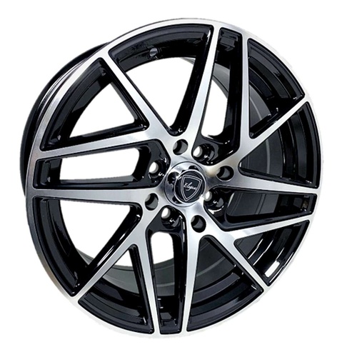 Elegance E086 Gloss Black Machined - Part Number E086-15410035GBM Elegance E086 Gloss Black Machined Photo