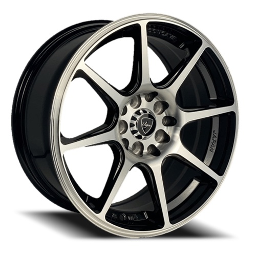 Elegance E22 Gloss Black Machined - Part Number E22-16510035GBM Elegance E22 Gloss Black Machined Photo