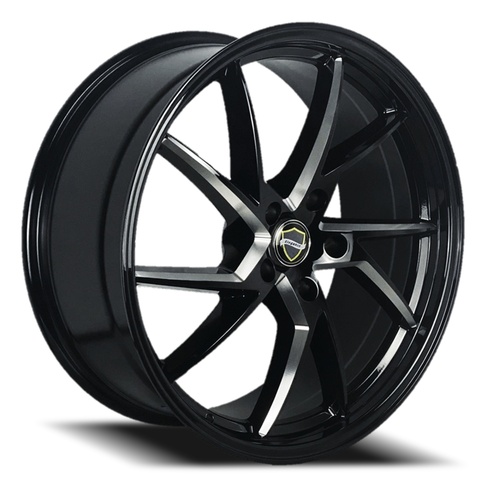 Elegance Sharp Gloss Black W/ Milled Accents - Part Number ESHARP-0512030GBML Elegance Sharp Gloss Black W/ Milled Accents Photo