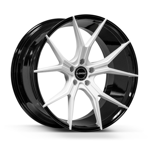 Element El1225 White With Black Lip - Part Number EL122520855114+35BLACK/WHITE Element El1225 White With Black Lip Photo