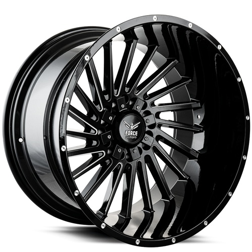 Force Off-Road F38 BLACK MILLED