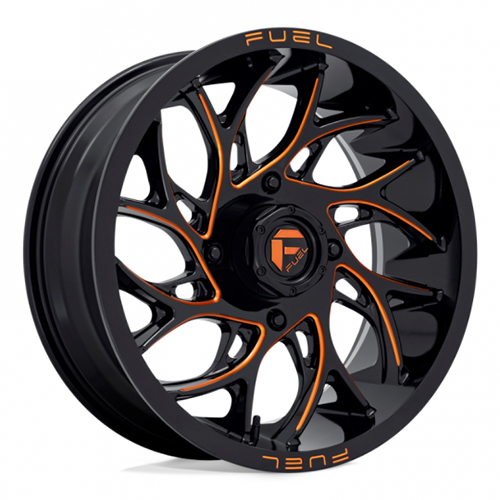 Fuel UTV Runner D780 Gloss Black Milled Orange - Part Number D7802470A544 Fuel UTV Runner D780 Gloss Black Milled Orange Photo