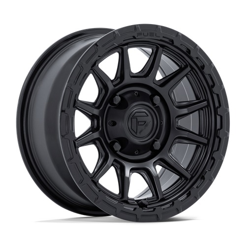 Fuel Utv Fv866 Piston Matte Black W/ Gloss Black Lip