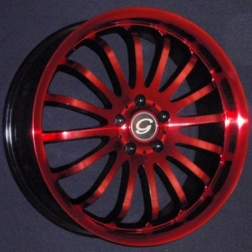G-Line Alloys G601 Red & Black - Part Number 601187810011440RD G-Line Alloys G601 Red & Black Photo