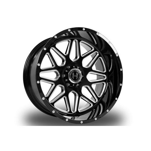 Hardcore Offroad Hc18 Gloss Black Milled - Part Number HC1820105127GBM-19 Hardcore Offroad Hc18 Gloss Black Milled Photo